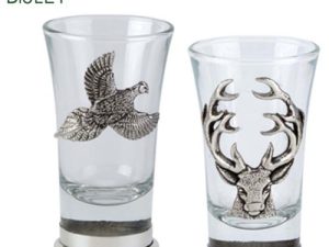 Shot Glass Stag In Presentation Box by Bisley