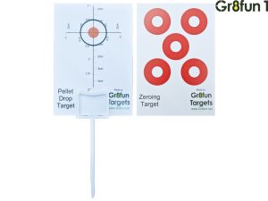 Gr8fun Pellet Drop Targets Pack of 100 with 10 Holders