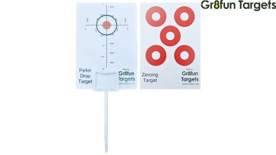 Gr8fun Pellet Drop Targets Pack of 100 with 10 Holders