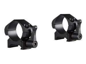 Hawke Precision Steel Ring Mounts 1 Inch 2 Piece Weaver Low - Lever