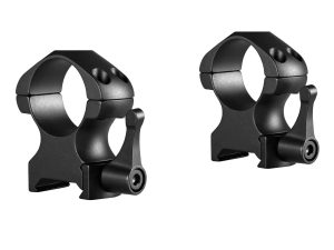 Hawke Precision Steel Ring Mounts 1 Inch 2 Piece Weaver High - Lever