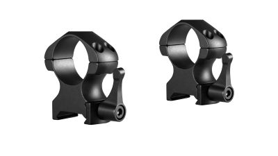 Hawke Precision Steel Ring Mounts 1 Inch 2 Piece Weaver High - Lever