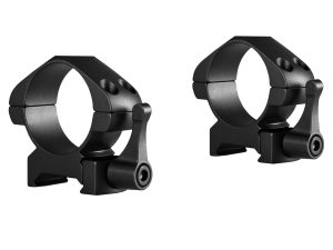 Hawke Precision Steel Ring Mounts 30mm 2 Piece Weaver Medium - Lever